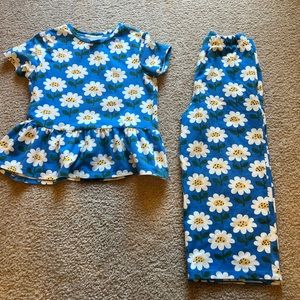 Hanna Andersson girls size 8 top pants dress bundle